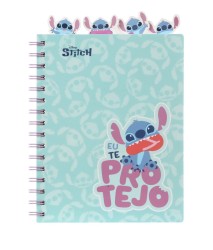 DISNEY FASHION - KOŁOBRULION A5 / 100 K. / Z GŁÓWKAMI / KRATKA - WZÓR 3 - STITCH PASTEL /24/