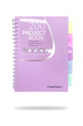 Coolpack  PASTEL  KOŁOZESZYT PP B5 100 kartek kratka fiolet