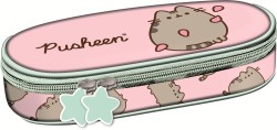 Piórnik saszetka usztywniona z wewnętrzną klapką PUSHEEN PINK