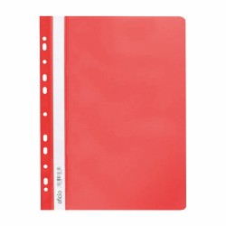 BIURFOL Skoroszyt miękki A4 zawieszany PP czerwony 1 szt Oficio 