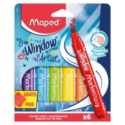 Maped Flamastry do szyb Window MarkerPeps 6 szt
