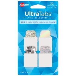 Zakładki indeksujące Ultra Tabs 25,4 x 38,1 mm, holograficzne zakładki indeksujące 32 szt., Avery 74178