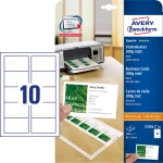 Wizytówki do druku Quick & Clean, 85 x 54 mm, 250 szt., 200 g, matowe, białe, Avery C32011-25