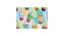 BIURFOL OKŁADKA NA DOKUMENTY UCZNIA MAŁE Z NADRUKIEM BUBBLE TEA