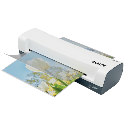 Laminator Leitz iLAM Home A4, zestaw 4w1 biały