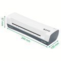 Laminator Leitz iLAM Home A4, zestaw 4w1 biały