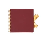 Galeria Papieru Księga weselna Scrapbook Album do zdobienia bordowy 205x205mm, 30 kartek 