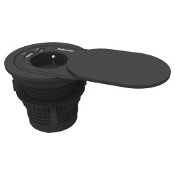 Fellowes Gniazdo zasilające Power Spot Typ E czarny 