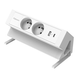 Fellowes Power Desk 2 Typ E biały - listwa zasilająca