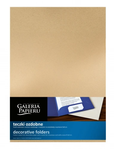 Galeria Papieru Teczka ozdobna Nature ciemnobeżowy 10szt/op.
