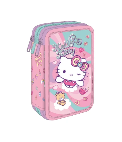 HELLO KITTY - JUMPER 3 - PIÓRNIK POTRÓJNY Z WYPOSAŻENIEM - PINK 1