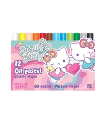 HELLO KITTY - PASTELE OLEJNE 12 KOLORÓW - PINK 1 /12/
