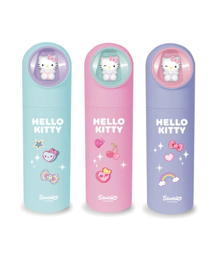 HELLO KITTY - PIÓRNIK TUBA /TWARDY/ - DISPLAY 12 SZT MIX - PINK 1 /12/