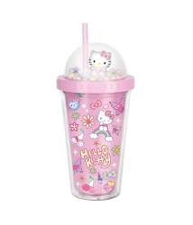 HELLO KITTY - KUBEK Z RURKĄ - LIGHT PINK - PINK 1 /24/