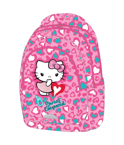 HELLO KITTY - FAST - PLECAK MŁODZIEŻOWY (16) - PINK 2