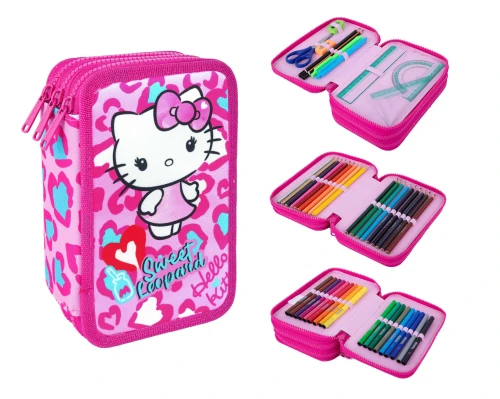 HELLO KITTY - JUMPER 3 - PIÓRNIK POTRÓJNY Z WYPOSAŻENIEM - PINK 2