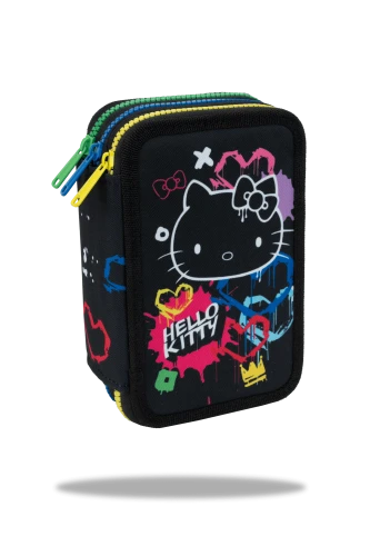 HELLO KITTY - JUMPER 3 - PIÓRNIK POTRÓJNY Z WYPOSAŻENIEM - BLACK NEON