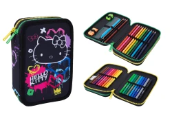 HELLO KITTY - JUMPER 2 - PIÓRNIK PODWÓJNY Z WYPOSAŻENIEM - BLACK NEON
