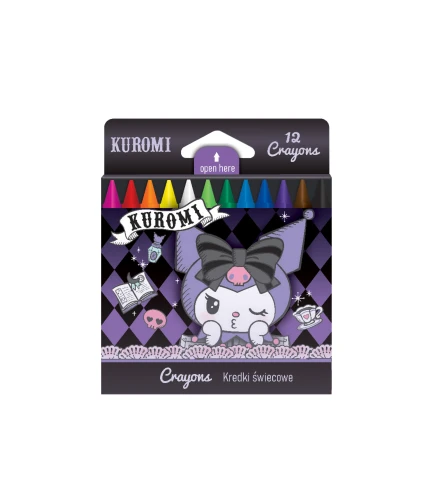 KUROMI - KREDKI ŚWIECOWE 12 KOLORÓW  /12/