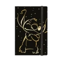 DISNEY GOLD - NOTES  A5 /80 K. LINIA Z GUMKĄ - WZÓR 3 - STITCH /12/