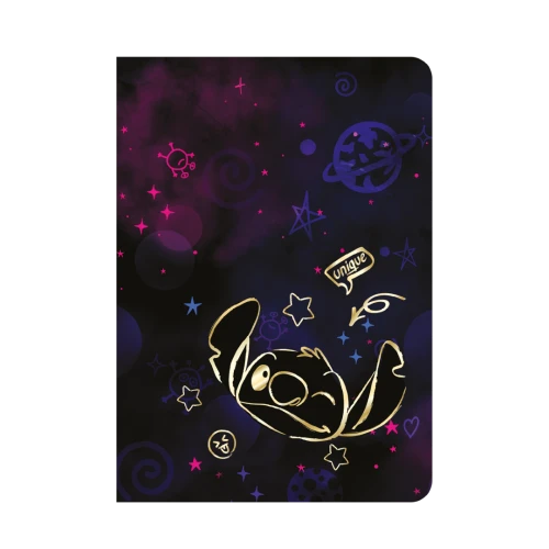 DISNEY GOLD - ZESZYT A5 / 32 K. KRATKA (m) - WZÓR 1 - STITCH /6/