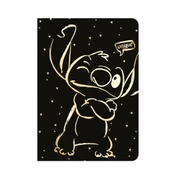 DISNEY GOLD - ZESZYT A5 / 60 K. KRATKA (m) - WZÓR 3 - STITCH /6/