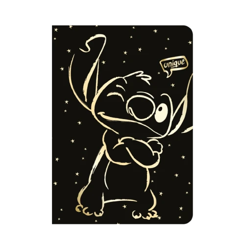 DISNEY GOLD - ZESZYT A5 / 60 K. KRATKA (m) - WZÓR 3 - STITCH /6/