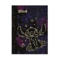 DISNEY GOLD - TECZKA KARTONOWA A4 Z GUMKĄ - WZÓR 2 - STITCH /12/
