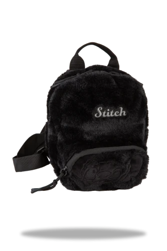 DISNEY FLUFFY - PLECAK DZIECIĘCY (10) - STITCH - BLACK