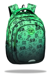 COOLPACK - FAST - PLECAK SZKOLNY- GAME OVER GRADIENT GREEN
