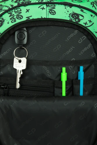 COOLPACK - FAST - PLECAK SZKOLNY- GAME OVER GRADIENT GREEN