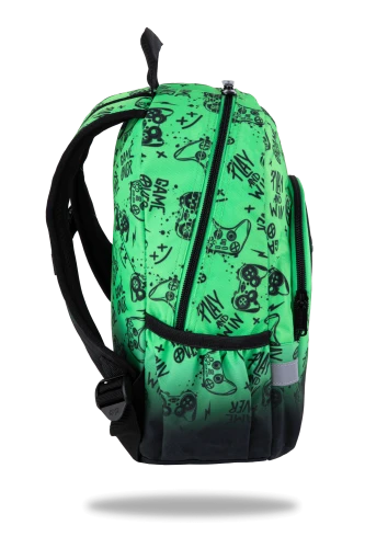 COOLPACK - TOBY - PLECAK DZIECIĘCY - GAME OVER GRADIENT GREEN