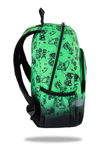 COOLPACK - TOBY - PLECAK DZIECIĘCY - GAME OVER GRADIENT GREEN