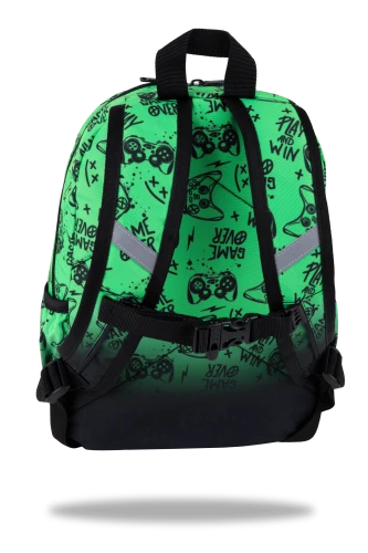 COOLPACK - TOBY - PLECAK DZIECIĘCY - GAME OVER GRADIENT GREEN