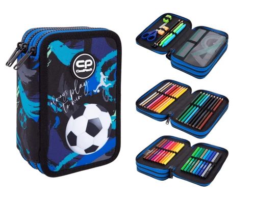 COOLPACK - JUMPER 3 - PIÓRNIK POTRÓJNY Z WYPOSAŻENIEM - FOOTBALL NAVY