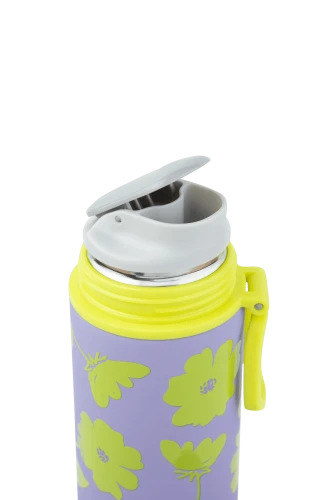 COOLPACK - VECTIS - BIDON METALOWY Z KUBECZKIEM - FLORES LILA