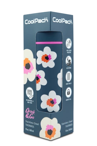 COOLPACK - VECTIS - BIDON METALOWY Z KUBECZKIEM - FLORES NINA