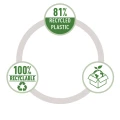 Mini zszywacz NeXXt Recycle, 10 kartek, 3 lata gwarancji, zielony