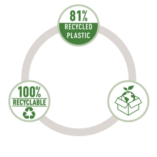 Mini zszywacz NeXXt Recycle, 10 kartek, 3 lata gwarancji, zielony