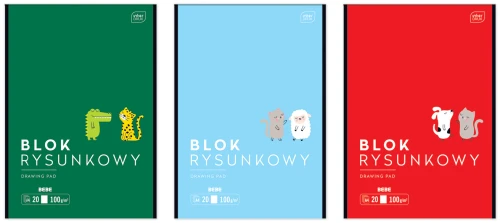 Interdruk Blok rysunkowy A4 20 100g BEBE Kids Mix