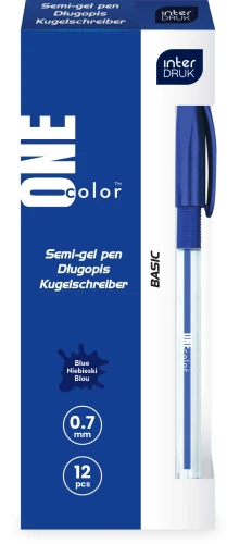 Interdruk Długopis z gripem niebieski One Color