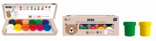 Interdruk Farby plakatowe 12 kol.20ml BEBE Friends