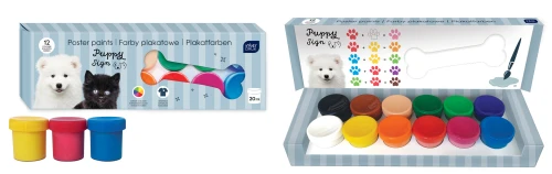Interdruk Farby plakatowe 12kol.20ml Puppy Sign