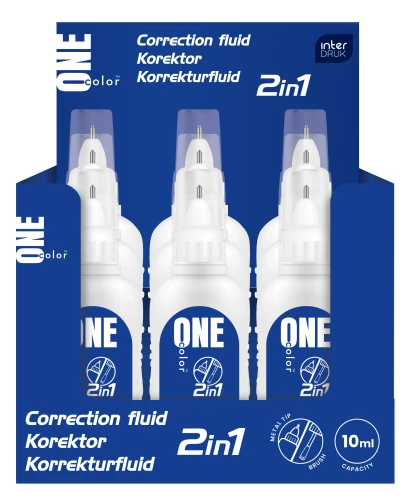Interdruk Korektor w pędzelku/długopisie 2w1 10 ml One Color