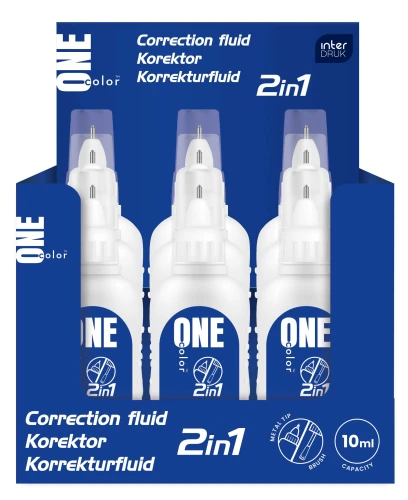 Interdruk Korektor w pędzelku/długopisie 2w1 10 ml One Color