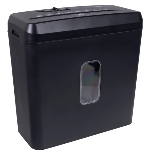 Niszczarka OFFICE PRODUCTS, ścinki, do 5 kartek A4, kosz 8l, czarna