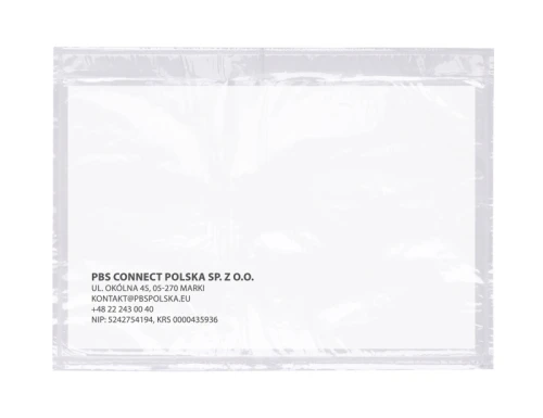 PRZYLGA KOPERTA KURIERSKA OFFICE PRODUCTS C5, 500 sztuk, TRANSPARENTNA