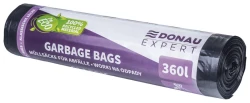 Worki na śmieci odpady DONAU EXPERT, klasyczne, LDPE, 360l, 10 szt., czarne