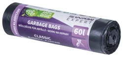 Worki na śmieci odpady DONAU EXPERT, klasyczne, LDPE, 60l, 10 szt., czarne