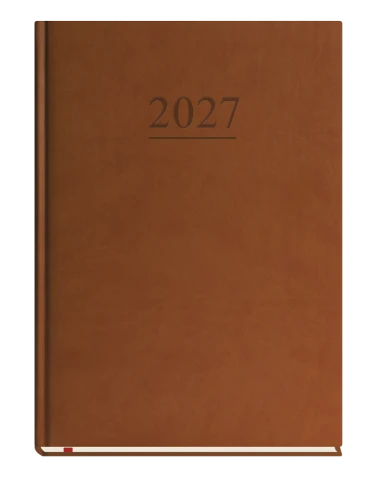 T-221V-S2.png kalendarz B5 ciemnobrązowy 2027, kalendarz książkowy ciemnobrązowy 2027, brązowy kalendarz B5 2027, terminarz B5 brązowy 2027, elegancki kalendarz brązowy 2027